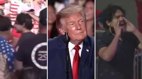 "¡Váyanse al diablo!": La reacción de Trump cuando tratan de interrumpir su mitin (VIDEOS)