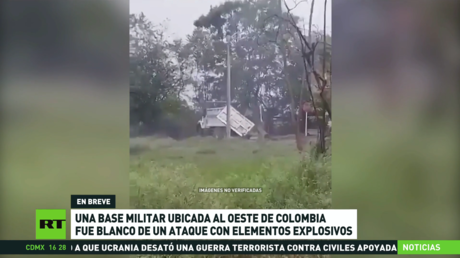 Base militar ubicada al oeste de Colombia fue blanco de un ataque con elementos explosivos