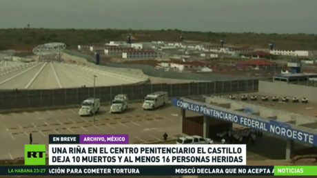 Reportan 10 muertos y 16 heridos tras motín en una cárcel de México