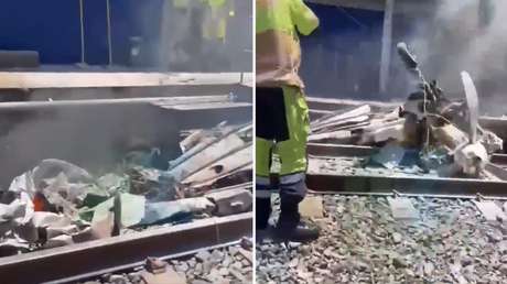 Un avión se estrella sobre las vías de un tren en Brasil y el piloto muere carbonizado (VIDEO)