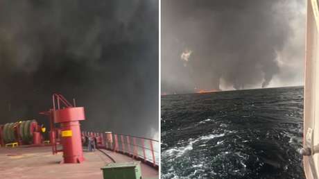 VIDEO: Momento del ataque contra una embarcación frente a las costas emiratíes